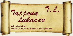 Tatjana Lukačev vizit kartica